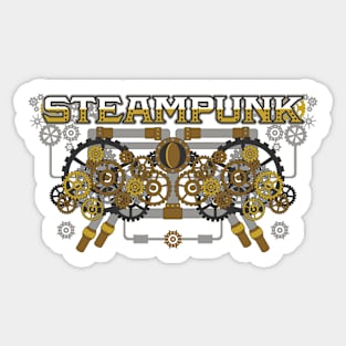 Steampunk Machine Sticker